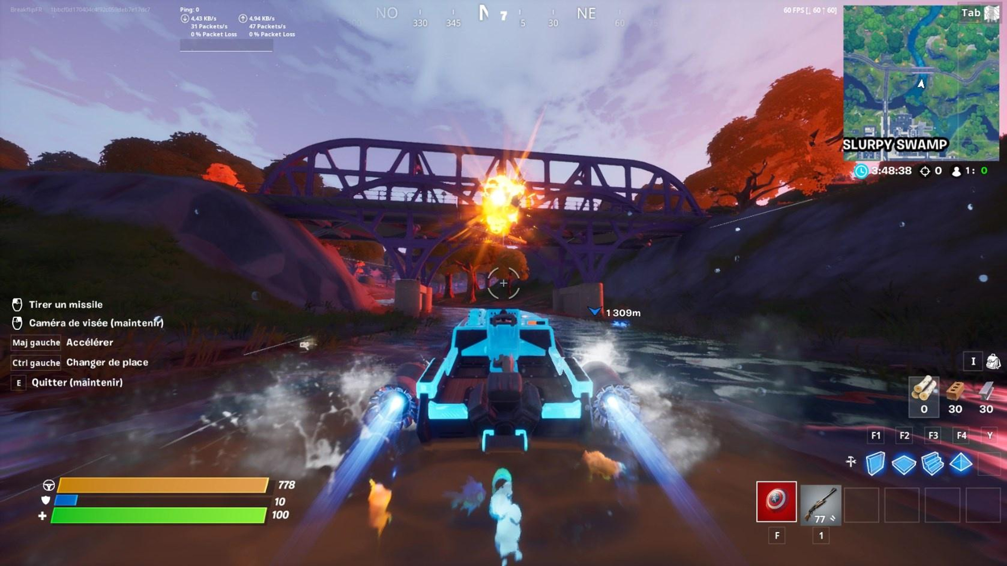 pont-en-acier-violet-fortnite-canot-motorise