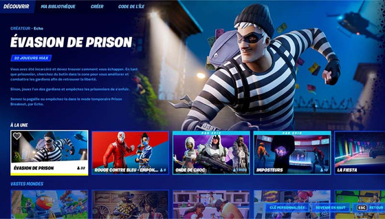 Comment rejoindre Evasion de prison dans Fortnite pour les Jeux des îles ?