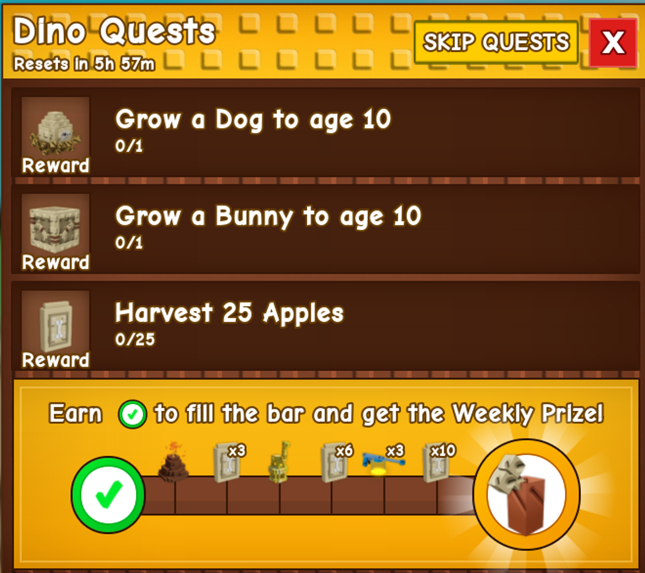 grow-a-gerden-dino-quete
