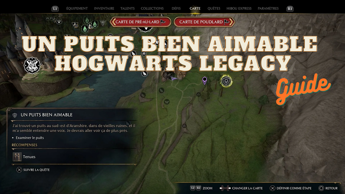 Un Puits bien aimable, comment réaliser la quête sur Hogwarts Legacy ?