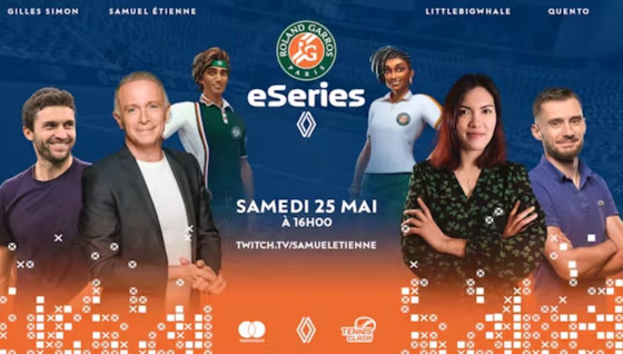Les Roland-Garros eSeries se déroulent sur la chaine de Samuel Etienne