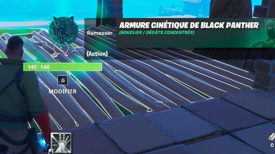 Fortnite : Infliger des dégâts après avoir repoussé un adversaire avec l'onde de choc cinétique de Black Panther, défi semaine 6