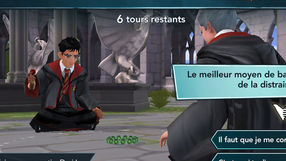 Distraire Rowan pour gagner aux Bavboules, Harry Potter Hogwarts Mystery