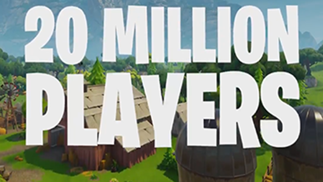 Fortnite : 20 millions de joueurs sur le Mode Battle Royale de Fortnite