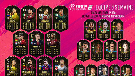 L'équipe de la semaine 24 pour FUT