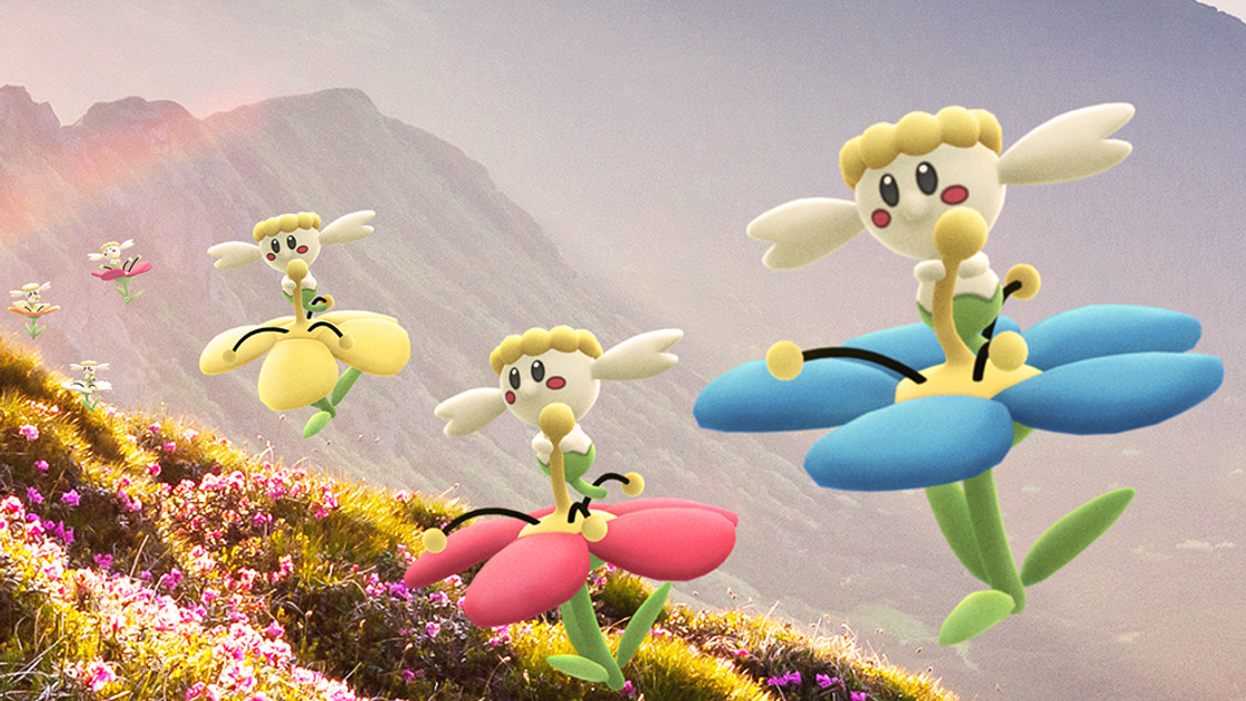 Flabébé sur Pokémon Go, comment obtenir toutes les couleurs de fleurs ?