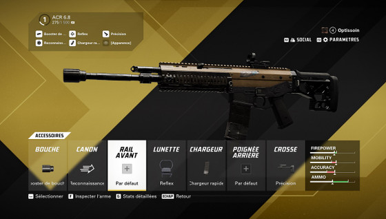 XDefiant : Les meilleur accessoires et build pour la ACR 6.8