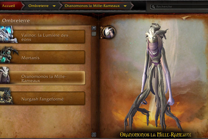 Où trouver Oranomonos sur World of Warcraft ?