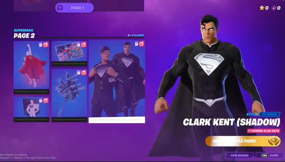 Quand sort le skin Superman ?