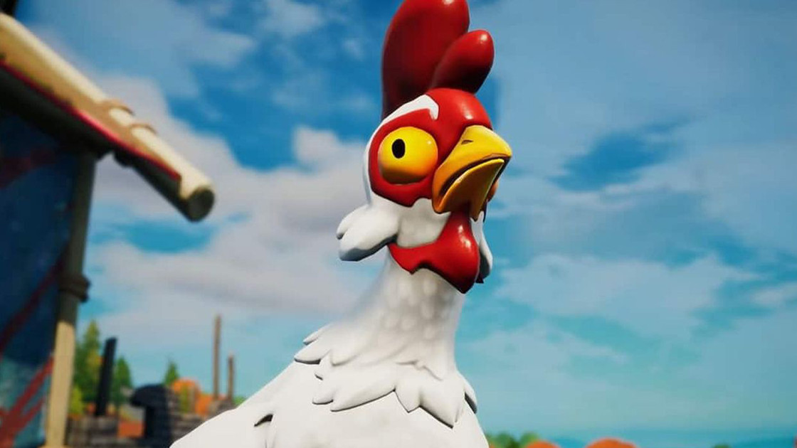 Jeter des poules dans Fortnite, défi chapitre 3