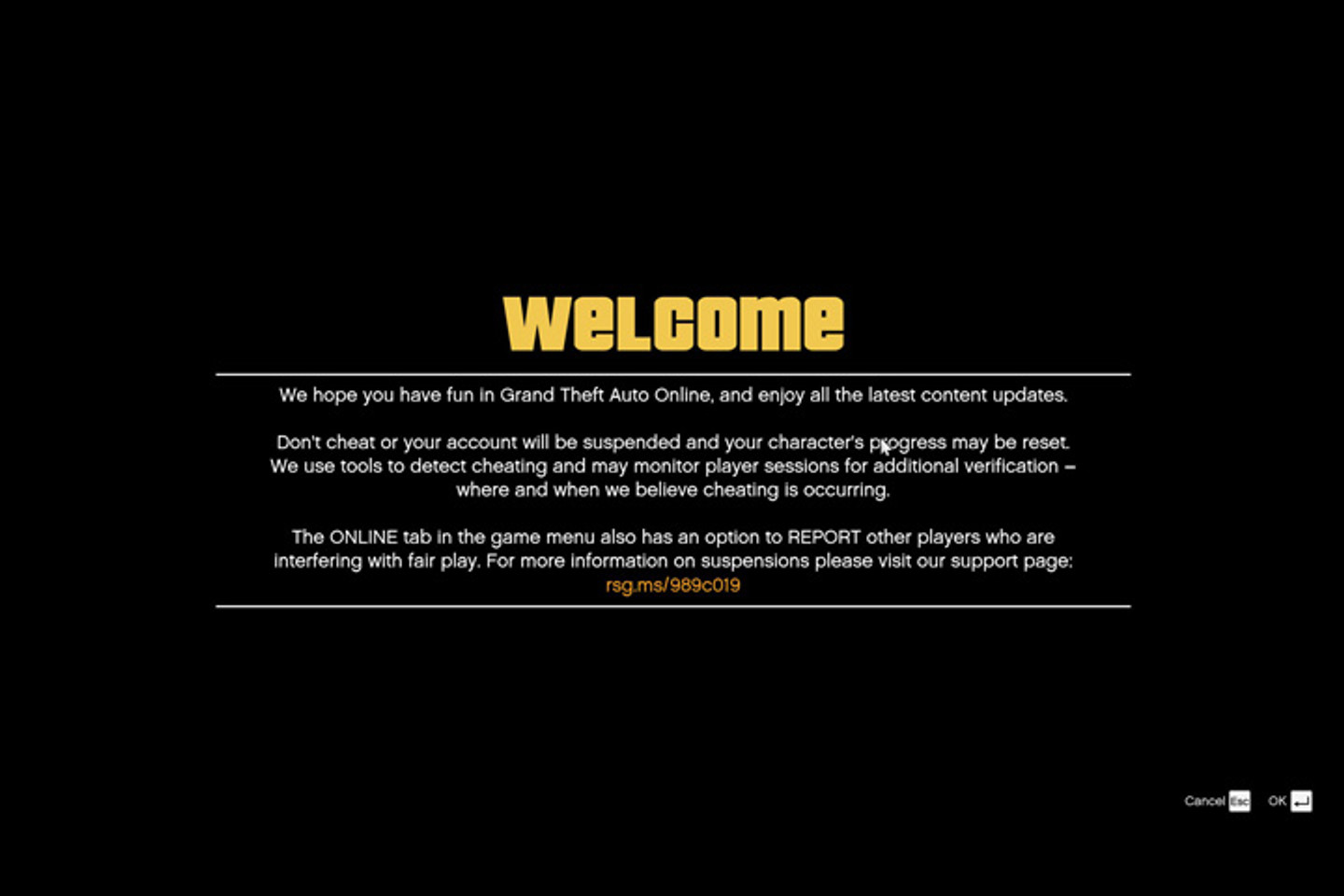 Serveur Rockstar indisponible dans GTA Online
