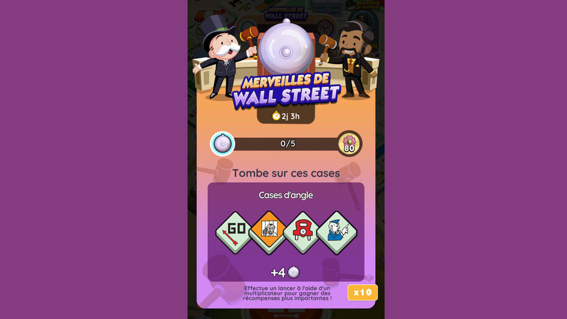 Merveilles de Wall Street Monopoly GO, paliers, récompenses et durée pour l'événement de janvier 2024