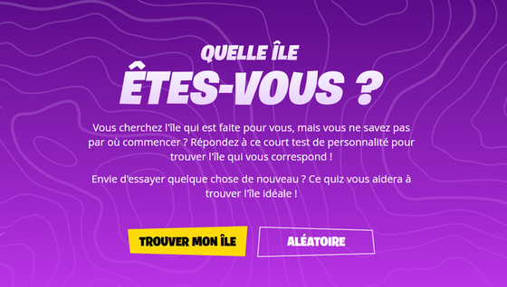 Quiz Fortnite : Quelle île êtes-vous ? Faites le quiz officiel pour savoir !