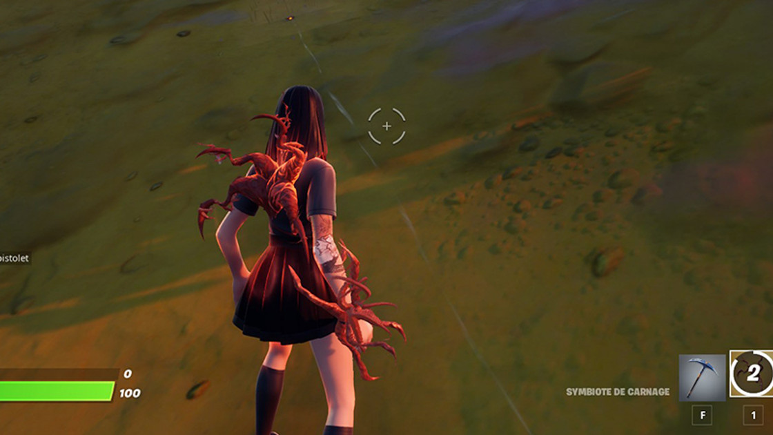 Symbiote Carnage dans Fortnite, où trouver l'item ?