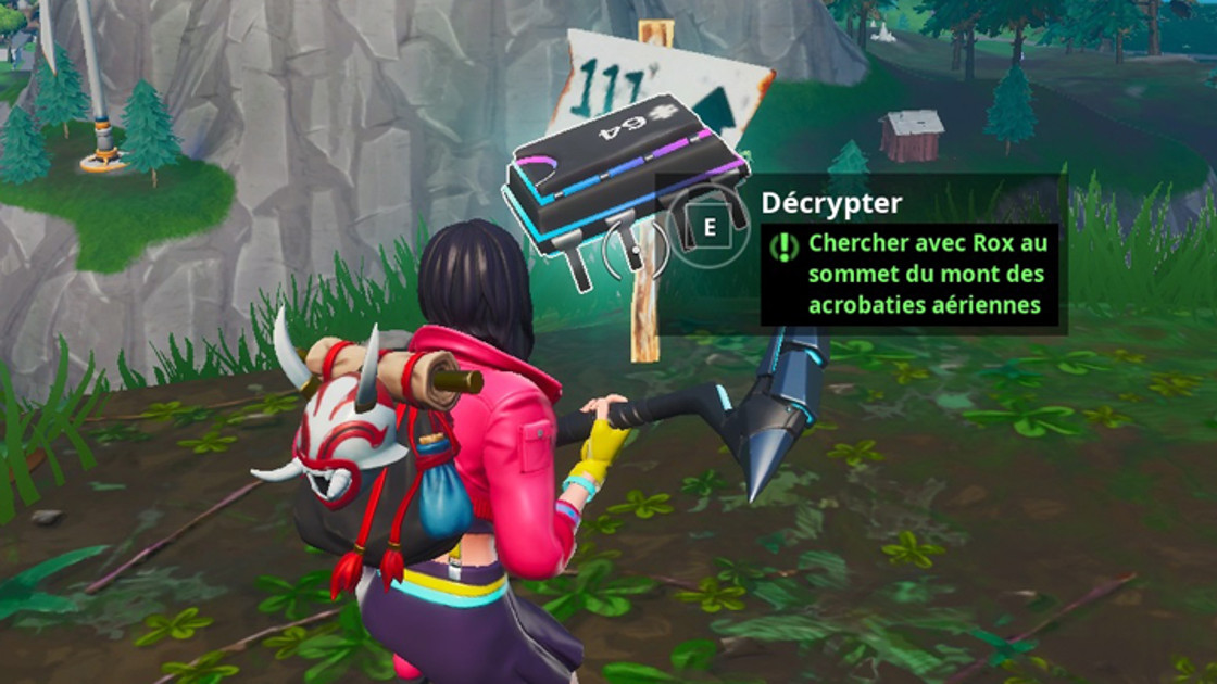 Fortnite : Chercher avec Rox au sommet du mont des acrobaties aériennes, puce 64 défis Décryptage