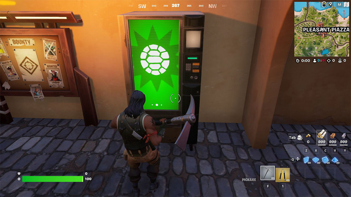 Distributeur Tortue Ninja emplacement sur Fortnite, où les trouver sur la map ?