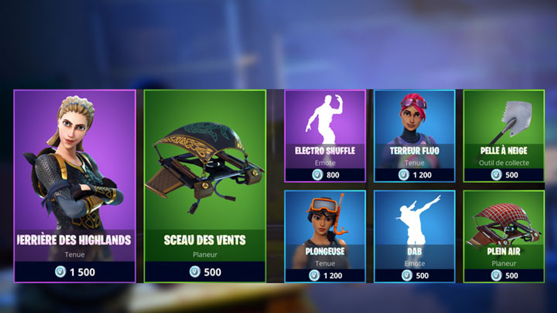 Boutique Fortnite 23 mars