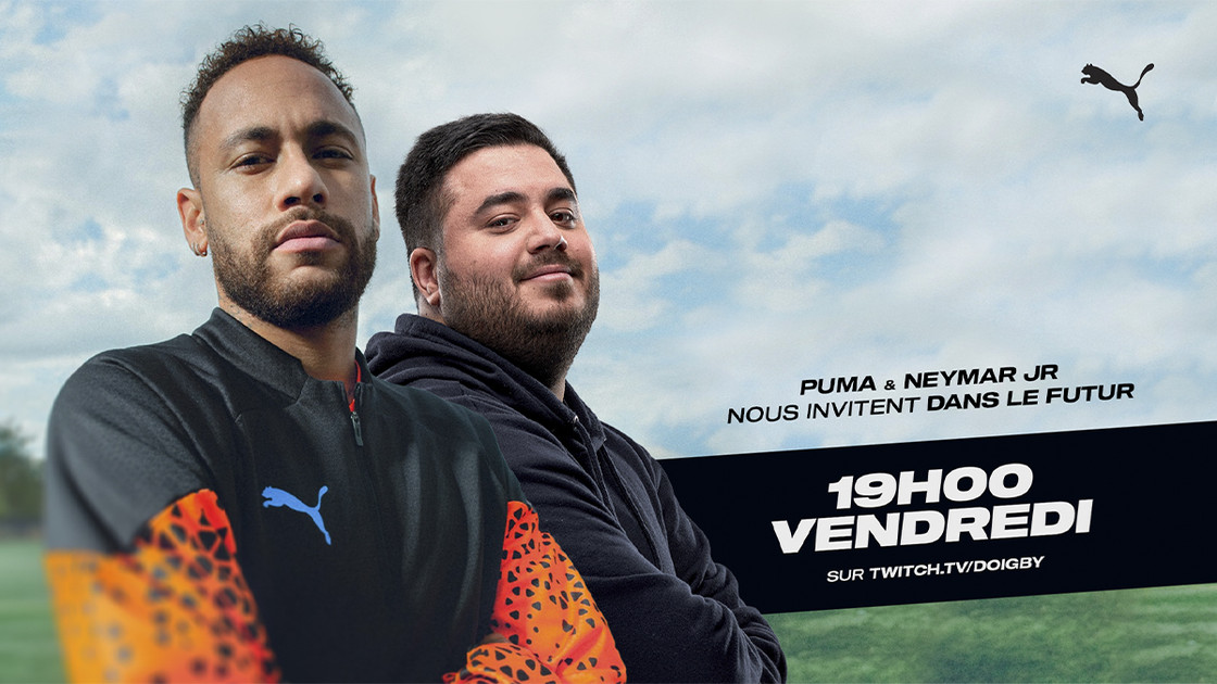 Neymar sur le stream de Doigby pour Puma, à quelle heure suivre le live ?