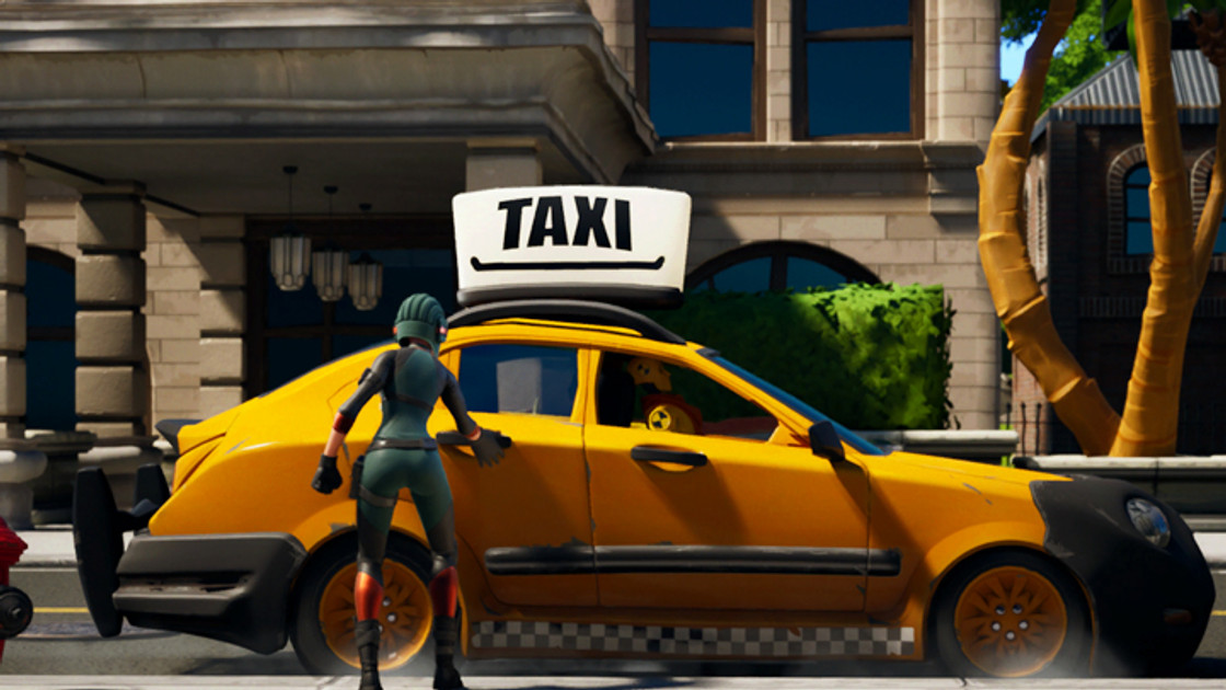 Taxis tilted, mode de jeu Fortnite avec des taxis