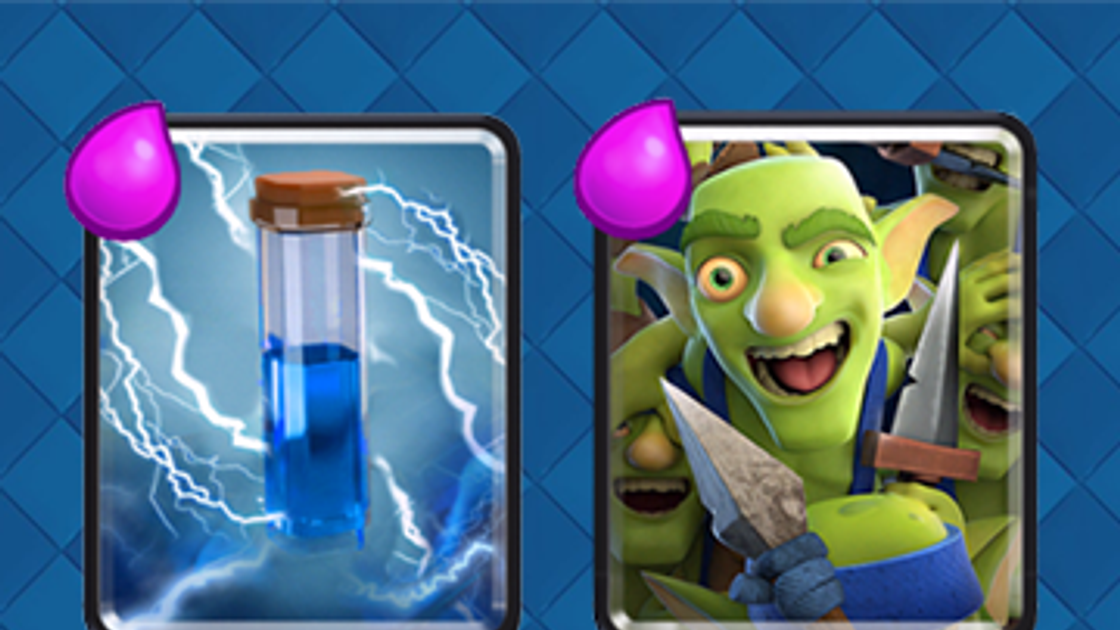 Clash Royale : Deck Zap / Log Bait Arène 9