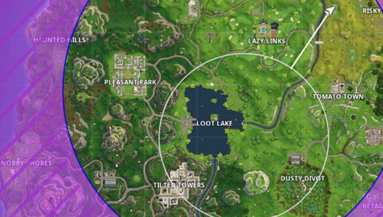 Modification des cercles de tempête dans Fortnite