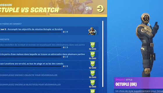 Mission Octuple vs Scratch, tous les défis