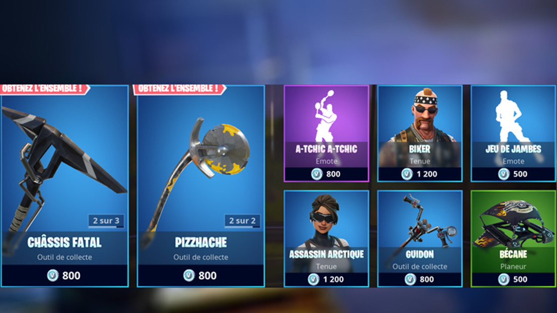 Boutique Fortnite 3 octobre