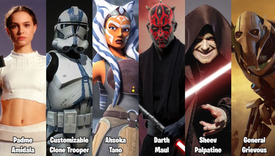 4 nouveaux skins Star Wars débarquent sur Fortnite : Anakin Skywalker et d'autres surprises ce mardi 2 mai !