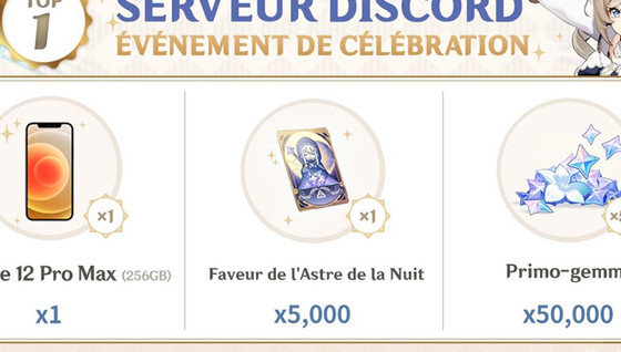 Le Discord organise un gros concours