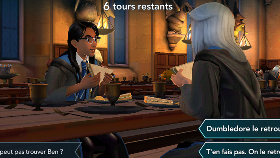 Persuader Rowan que tout ira bien avec Ben, Harry Potter Hogwarts Mystery