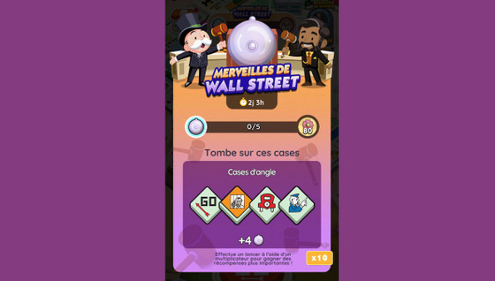 Merveilles de Wall Street Monopoly GO, paliers, récompenses et durée pour l'événement de janvier 2024