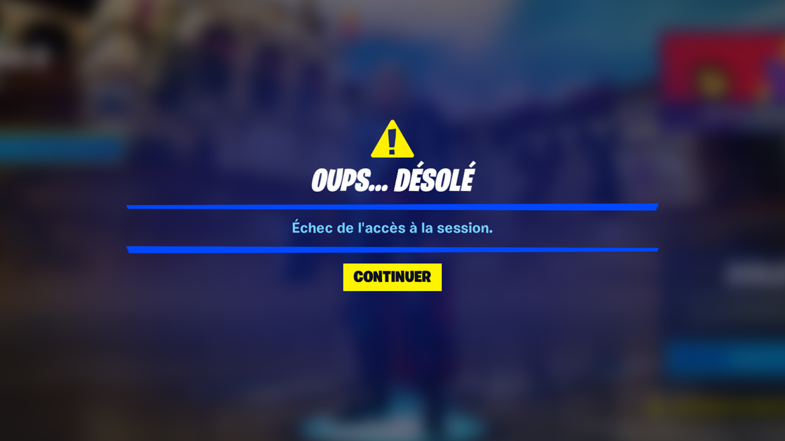 Problème de connexion Fortnite, le matchmaking ne fonctionne pas