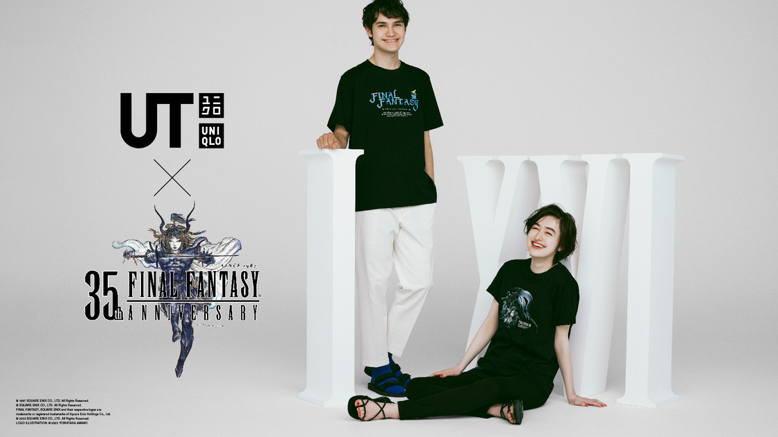 Uniqlo et Final Fantasy créent une collection de t-shirt pour le 35e anniversaire de la licence