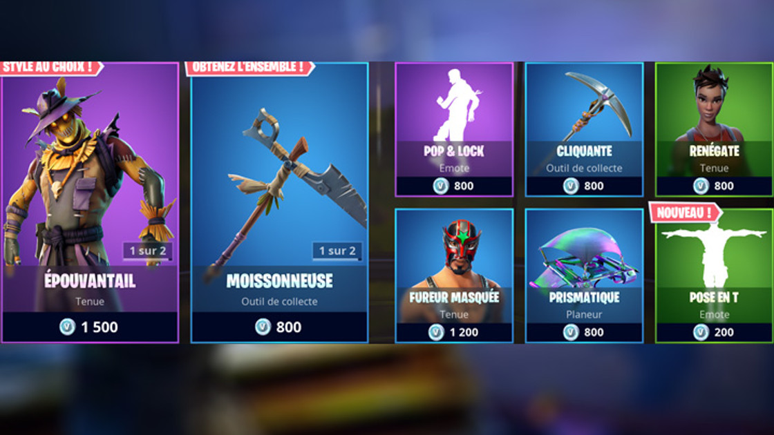 Boutique Fortnite 7 octobre