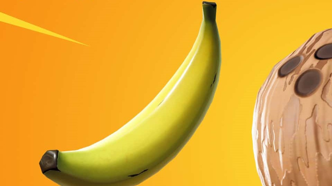 Manger une pomme et une banane dans Fortnite, saison 8