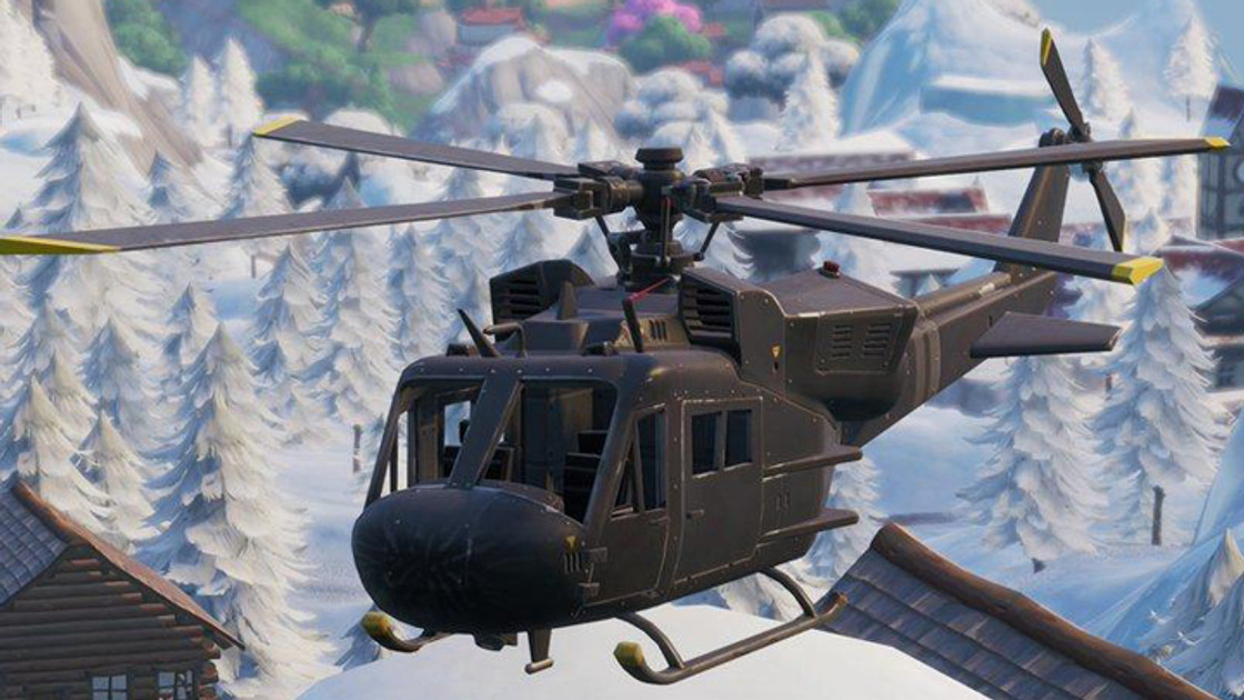 Fortnite : Un hélicoptère apparu à la saison 8 fait le tour de la carte