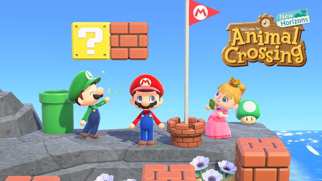 Mario dans la mise à jour Animal Crossing : Liste des objets