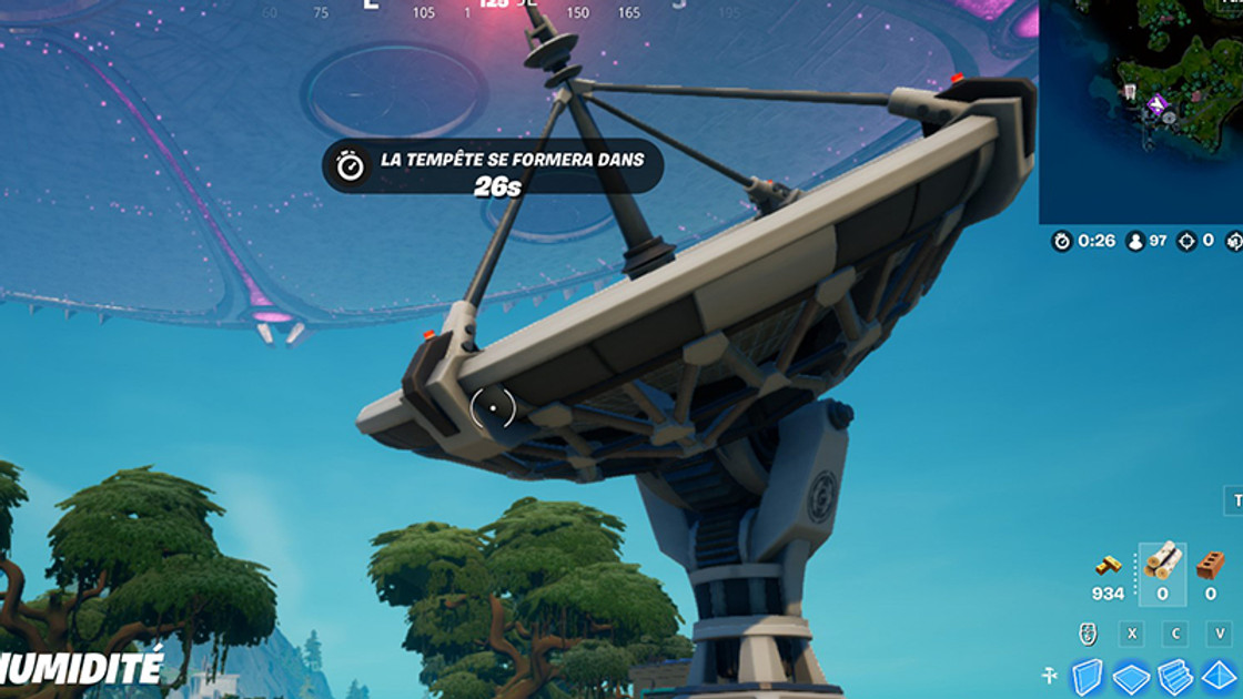 Visiter des bases radar en une seule partie dans Fortnite, défi saison 7