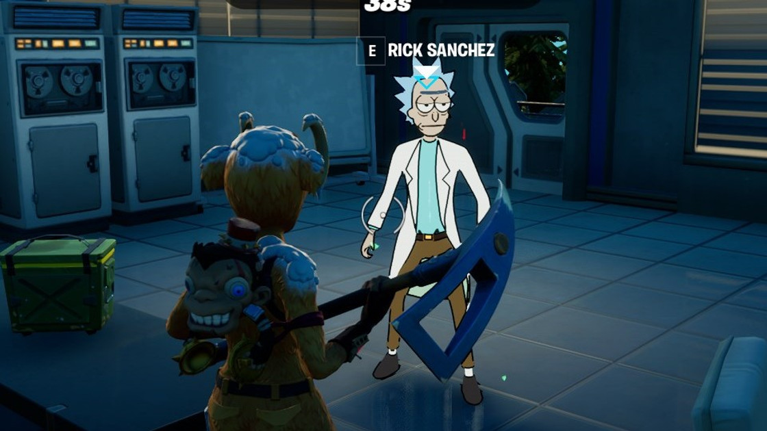 Livrer une soucoupe à Rick Sanchez à l'antenne de l'audace dans Fortnite