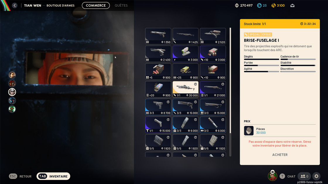 Tian Wen ARC Raiders : comment compléter sa quête Condamnation ?