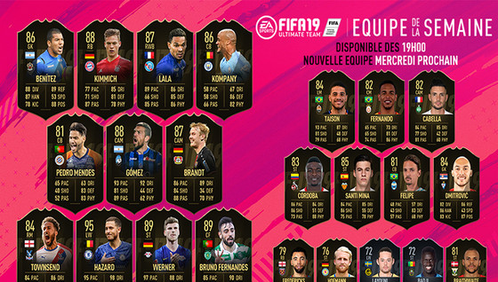 L'équipe de la semaine 34 pour FUT