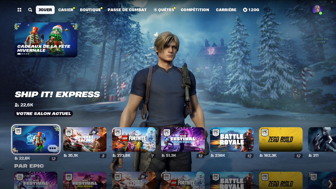 Ship It! Express Fortnite : comment jouer au mode de jeu temporaire de la Fête Hivernale 2023 ?