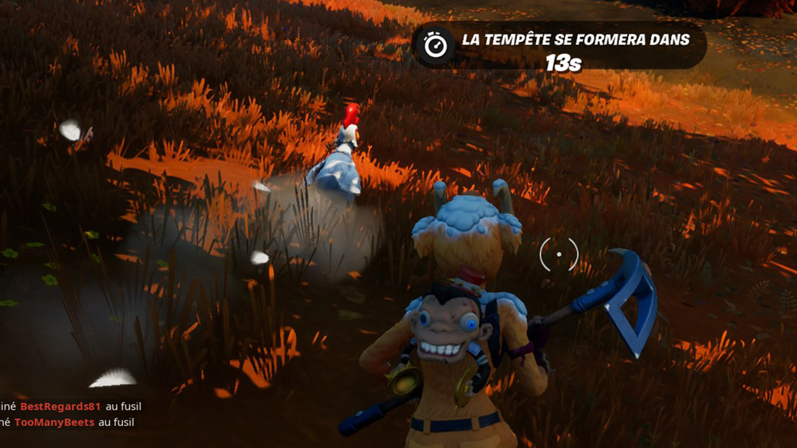 Rester 7s à moins de 7m d'une poule en train de s'enfuir sur Fortnite, défis saison 6