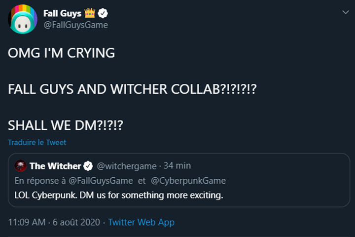 Fall Guys x Cyberpunk x The Witcher, une collaboration en préparation ?