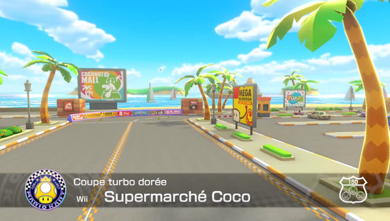 Les raccourcis du circuit Supermarché Coco sur Mario Kart 8 Deluxe