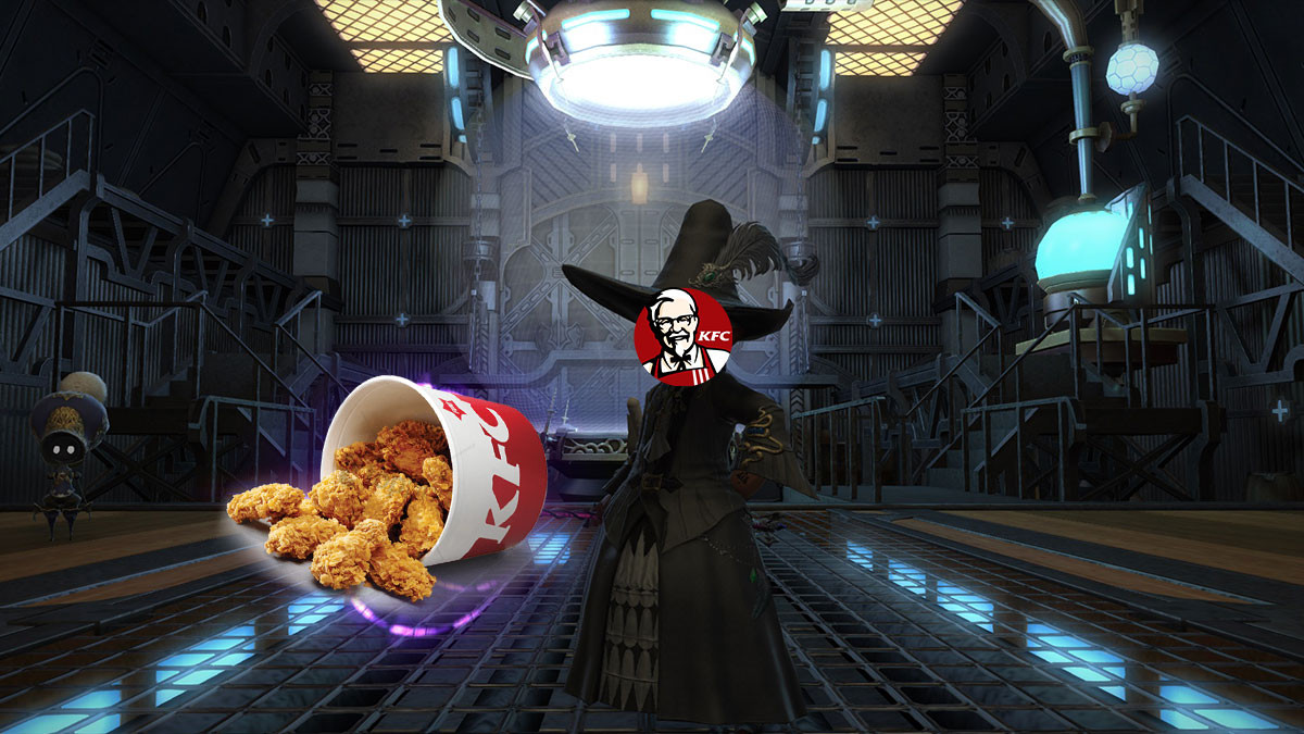 Collaboration Final Fantasy 14 et KFC : Quand le Colonel Sanders devient un Mage Noir dans le jeu !