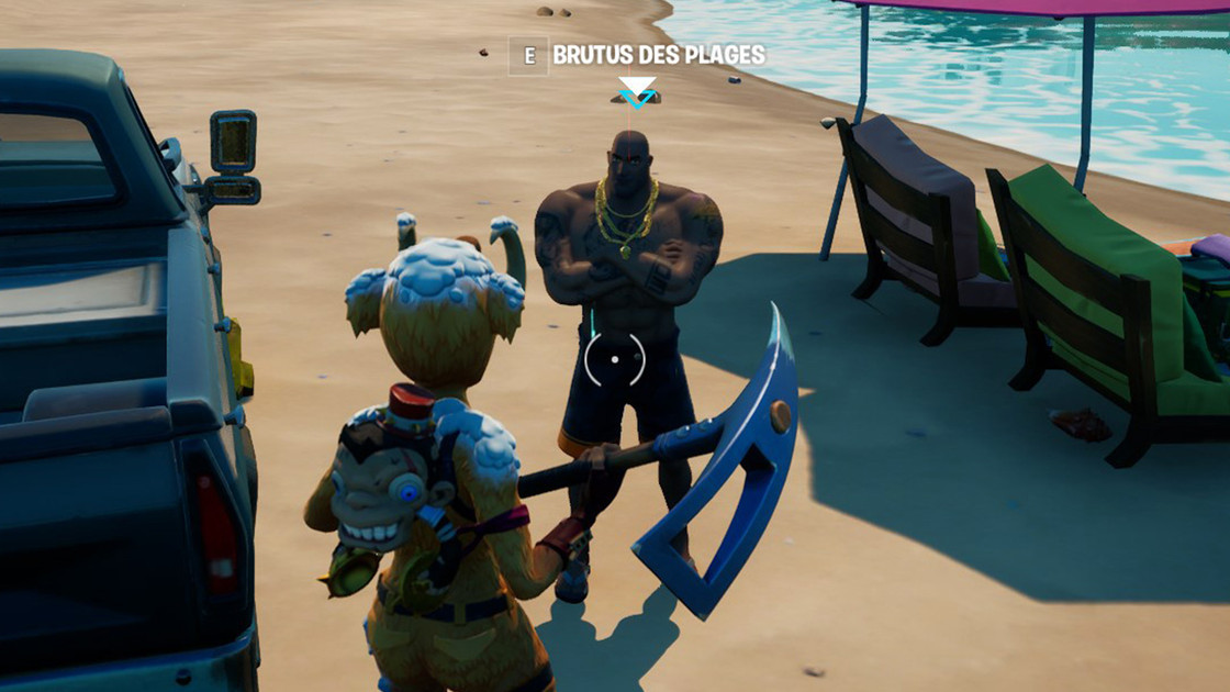 Parler à Sunny, Joey ou Brutus des Plages dans Fortnite, défi saison 7