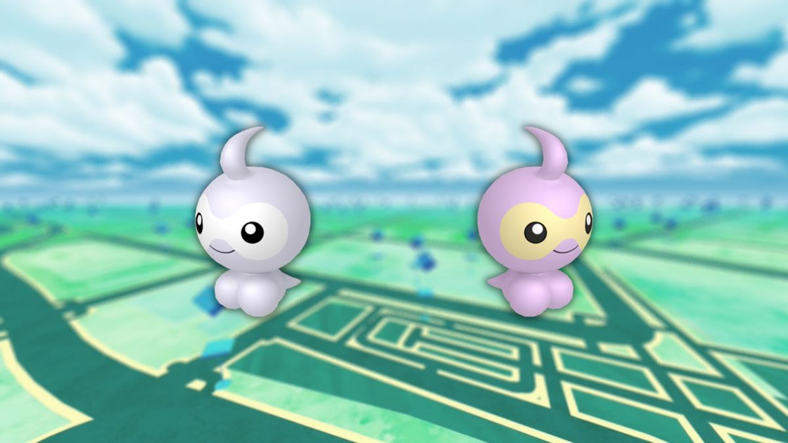 Morphéo (shiny) dans les Heures de Pokémon Vedette de janvier 2024 sur Pokémon GO