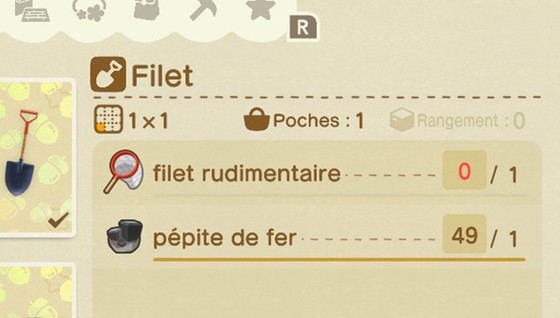 Comment avoir le filet dans Animal Crossing : New Horizons ?