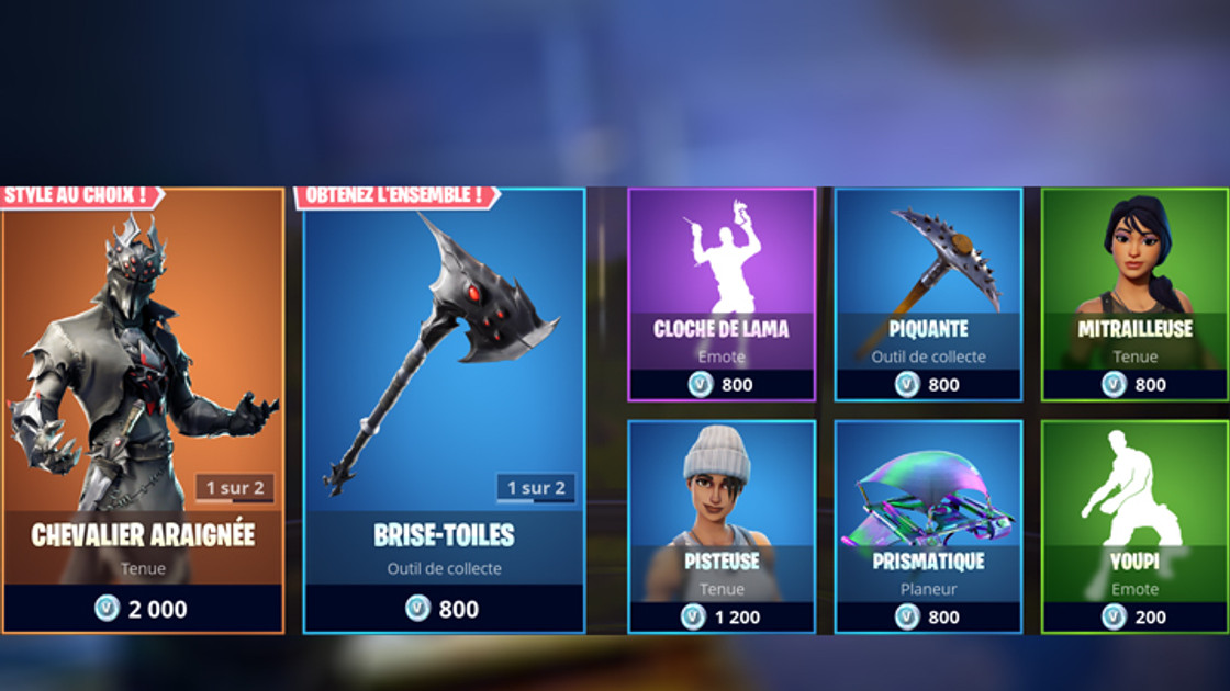 Boutique Fortnite 21 octobre